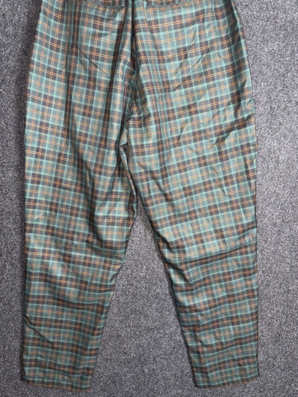 Disturbia Green and Brown Plaid Tapered Chinos 6 - Picture 8 of 8